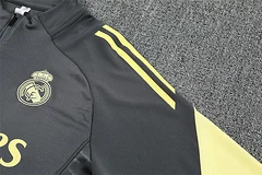 2025-26 Real Madrid dark grey half-zip training jersey view 9