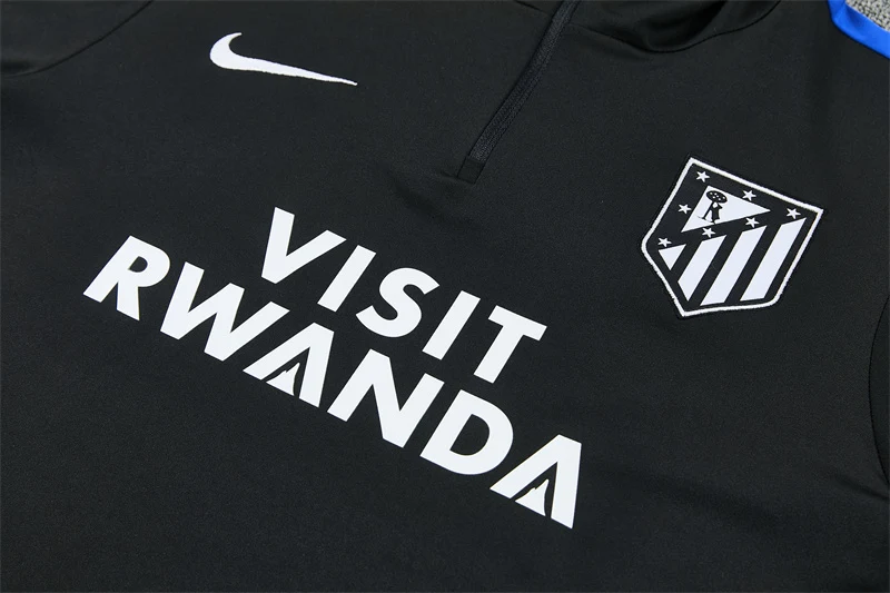 2026-27 Atlético Madrid Black Half-Zip Training Jersey view 8