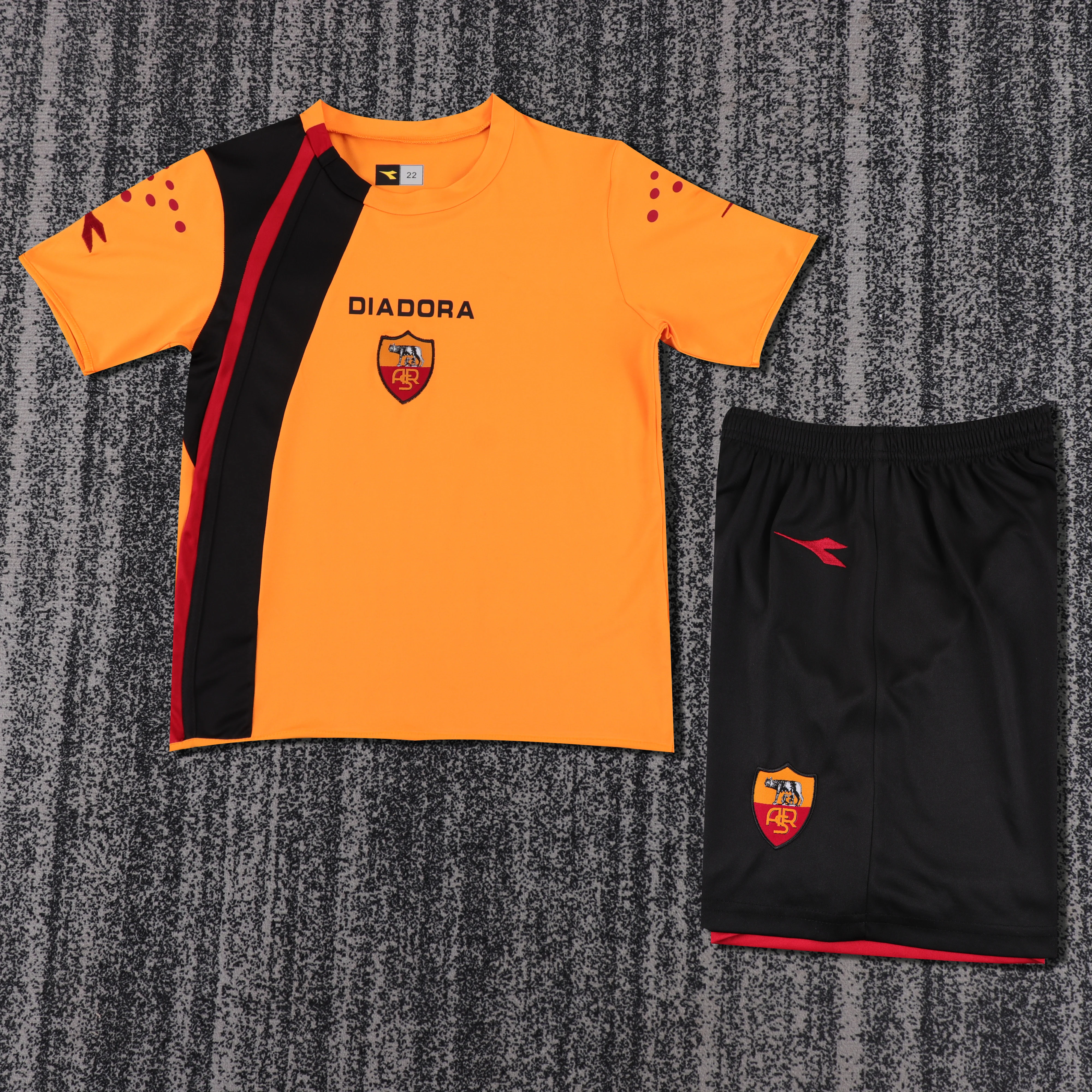 2005-06 AS Roma Home Retro Shirt - Kids Sizes