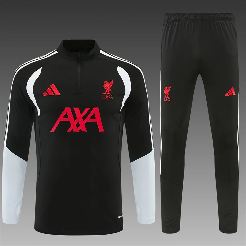 2026-27 Liverpool Black Half-Zip Training Jersey view 3