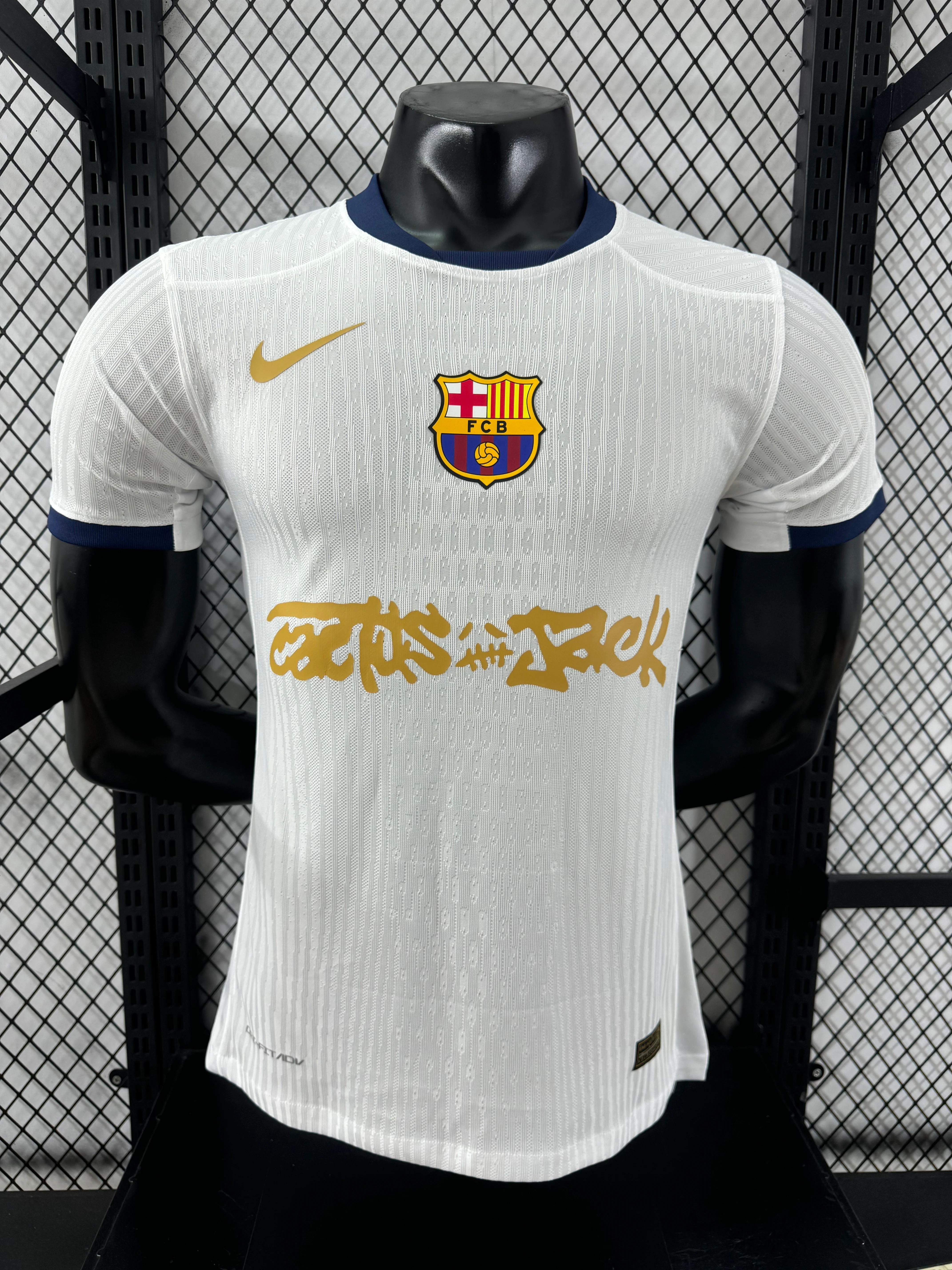 2025-26 Barcelona Special White Edition Jersey – Player Version