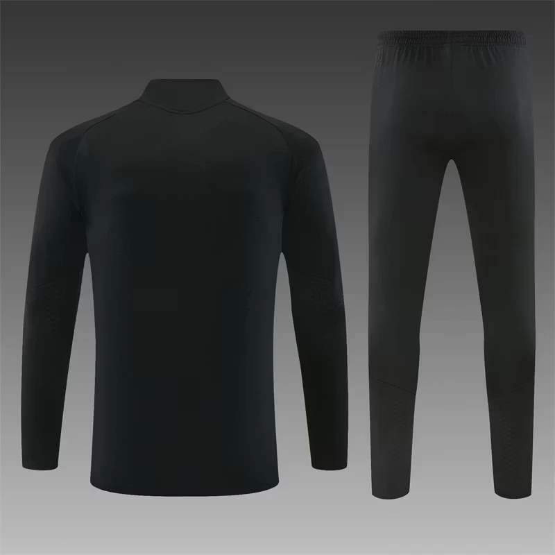 2026-27 Real Madrid Black Half-Zip Training Jersey view 2
