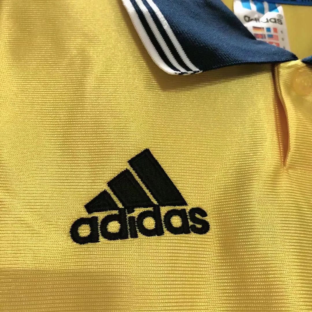 1998-99 Marseille gold vintage away jersey view 5
