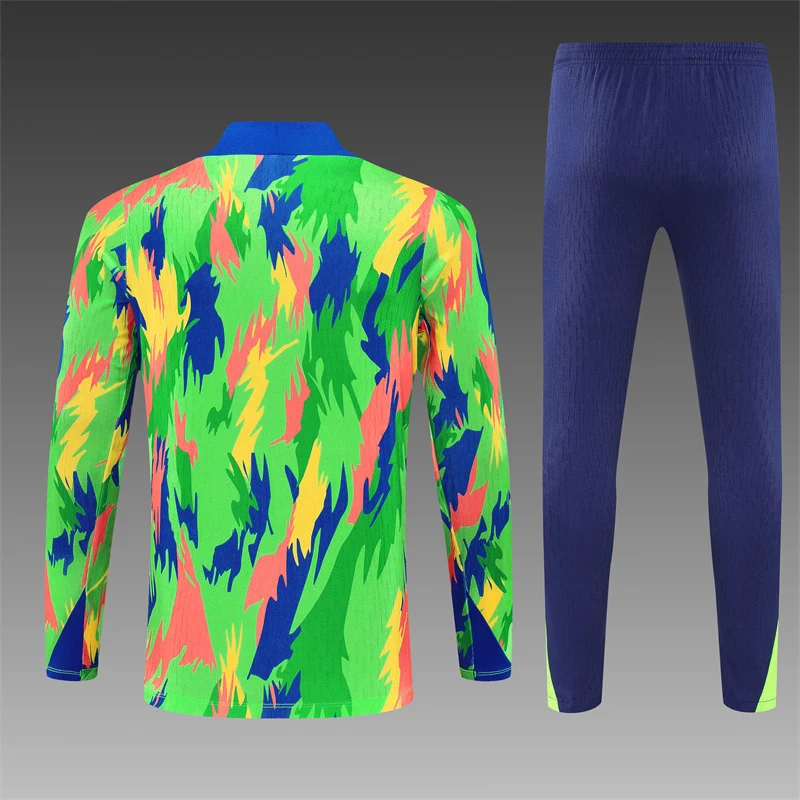 2025-26 Brazil Teal Half-Zip Training Jersey view 2