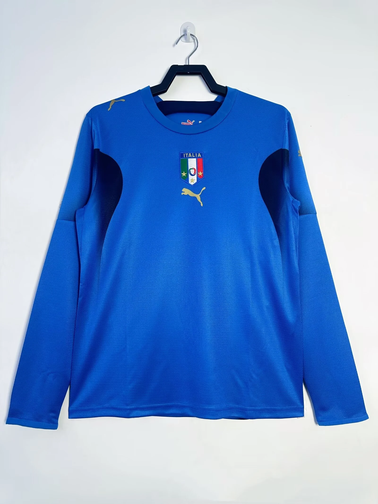 2006 Italy Home Long Sleeve Retro Jersey