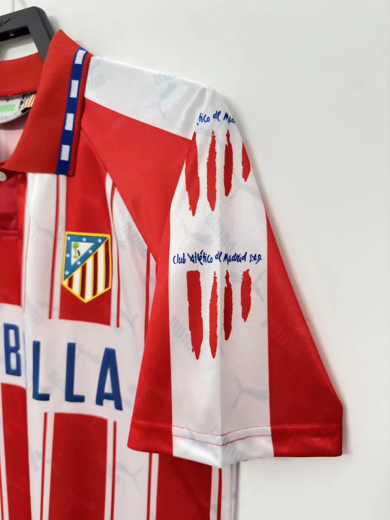 1994-95 Atletico Madrid Home Retro Jersey view 7