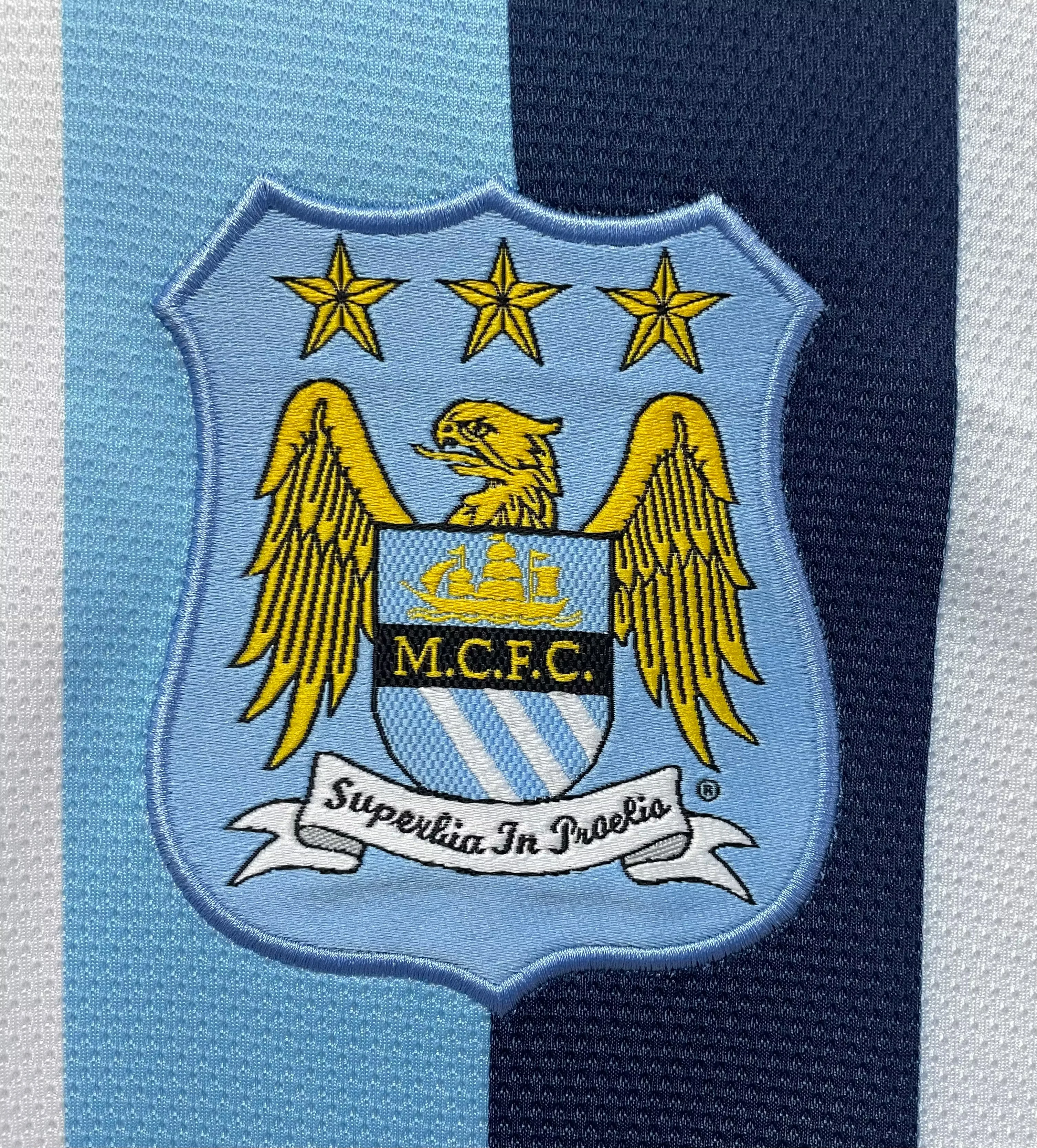 2013-14 Manchester City Second Away Retro Jersey view 7