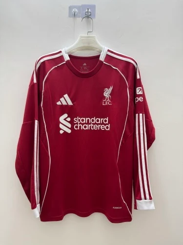 2025-26 Liverpool home long-sleeved jersey.