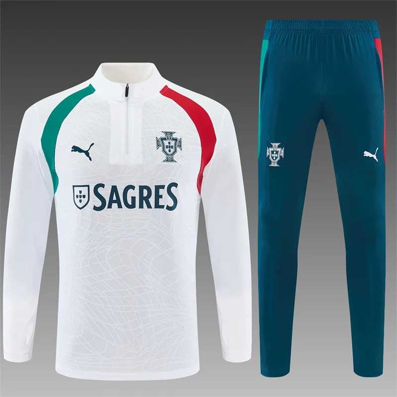 2026-27 Portugal White Half-Zip Training Jersey view 12