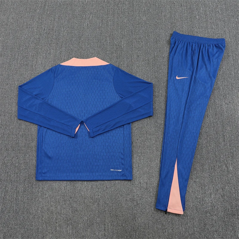 2025-26 France Blue Half-Zip Training Jersey view 16