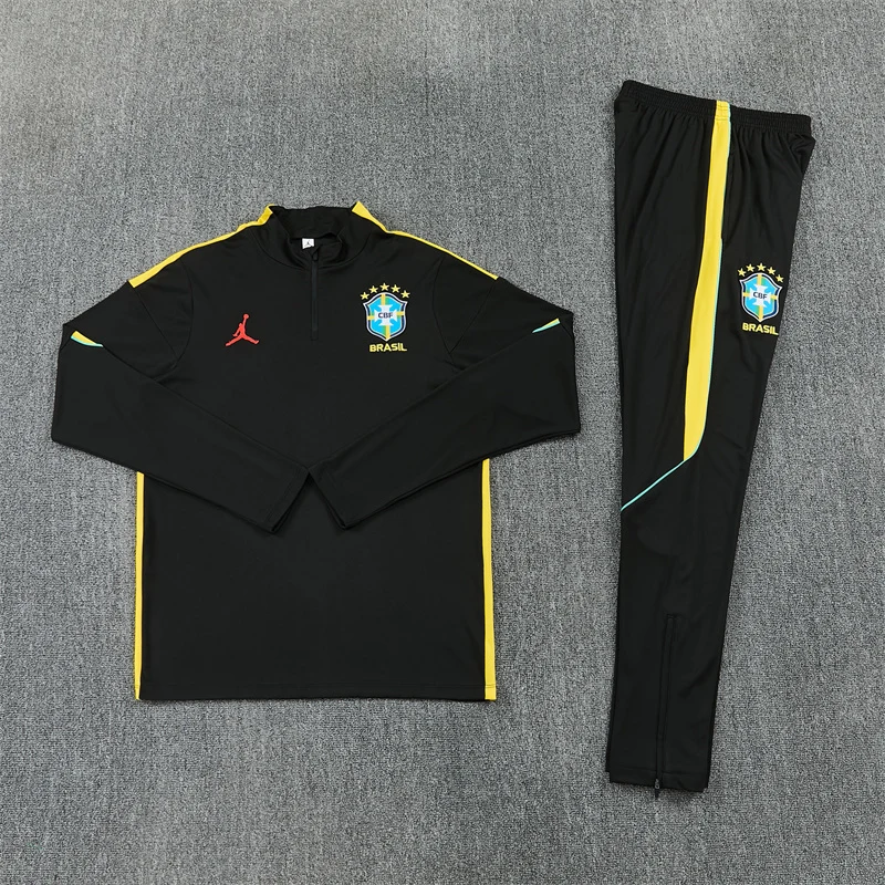 2026-27 Brazil Black Half-Zip Training Jersey view 17