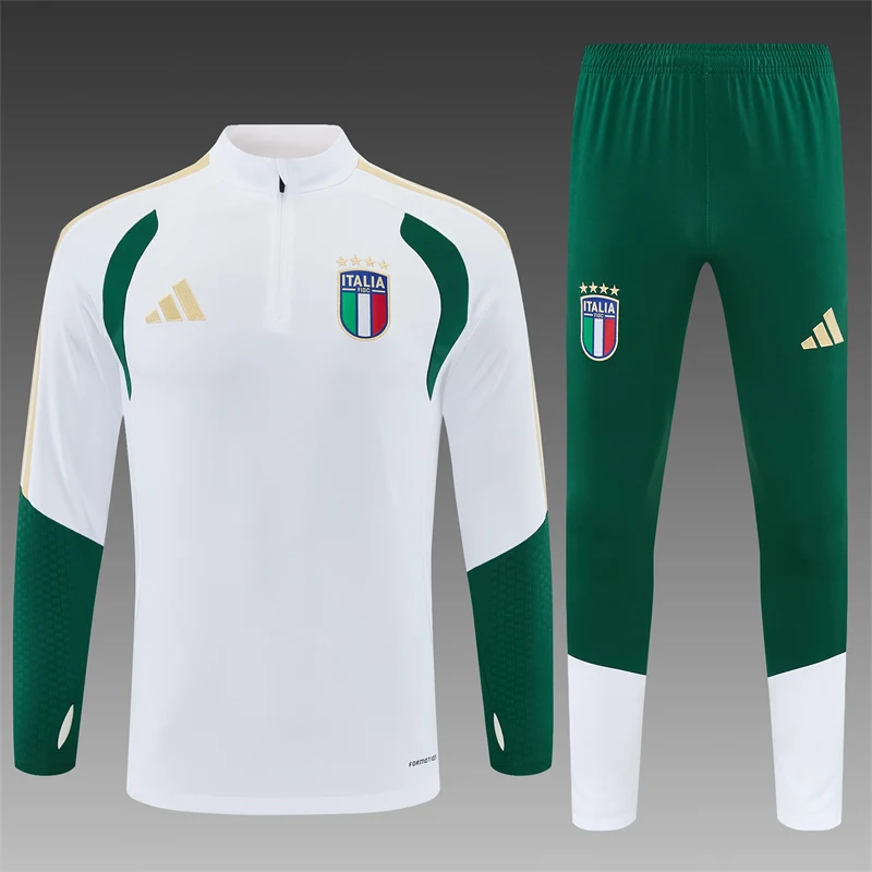 2026-27 Italy White Half-Zip Training Jersey view 16