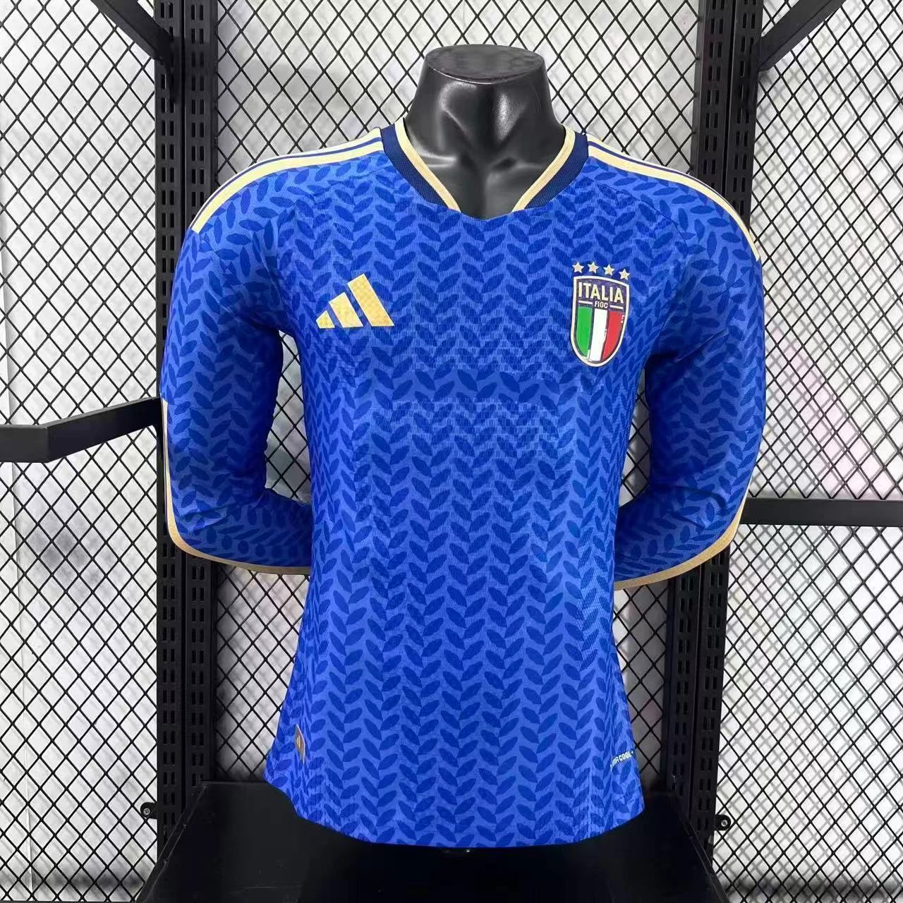 2026 Italy Home Long-Sleeve Jersey – Player Version
