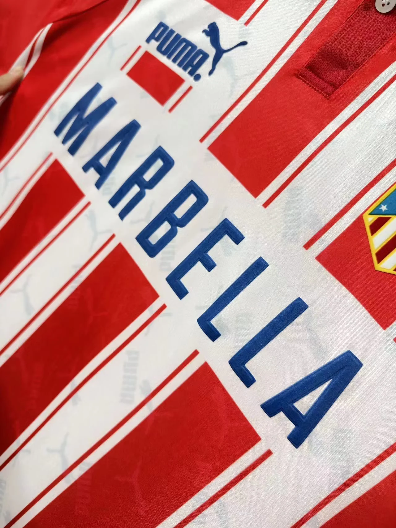 1994-95 Atletico Madrid Home Retro Jersey view 4