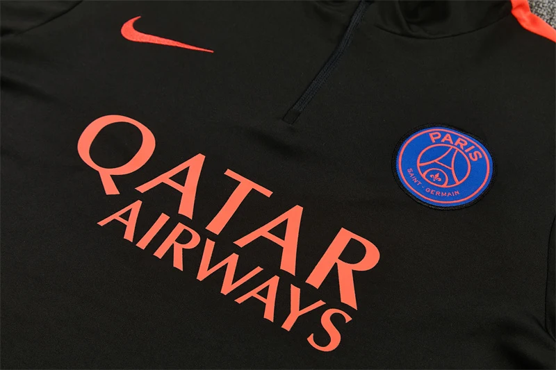 2026-27 Paris Black Half-Zip Training Jersey view 9