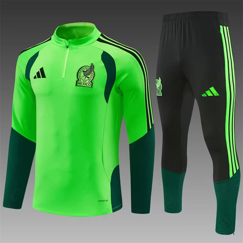 2026-27 Mexico Green Half-Zip Training Jersey view 3