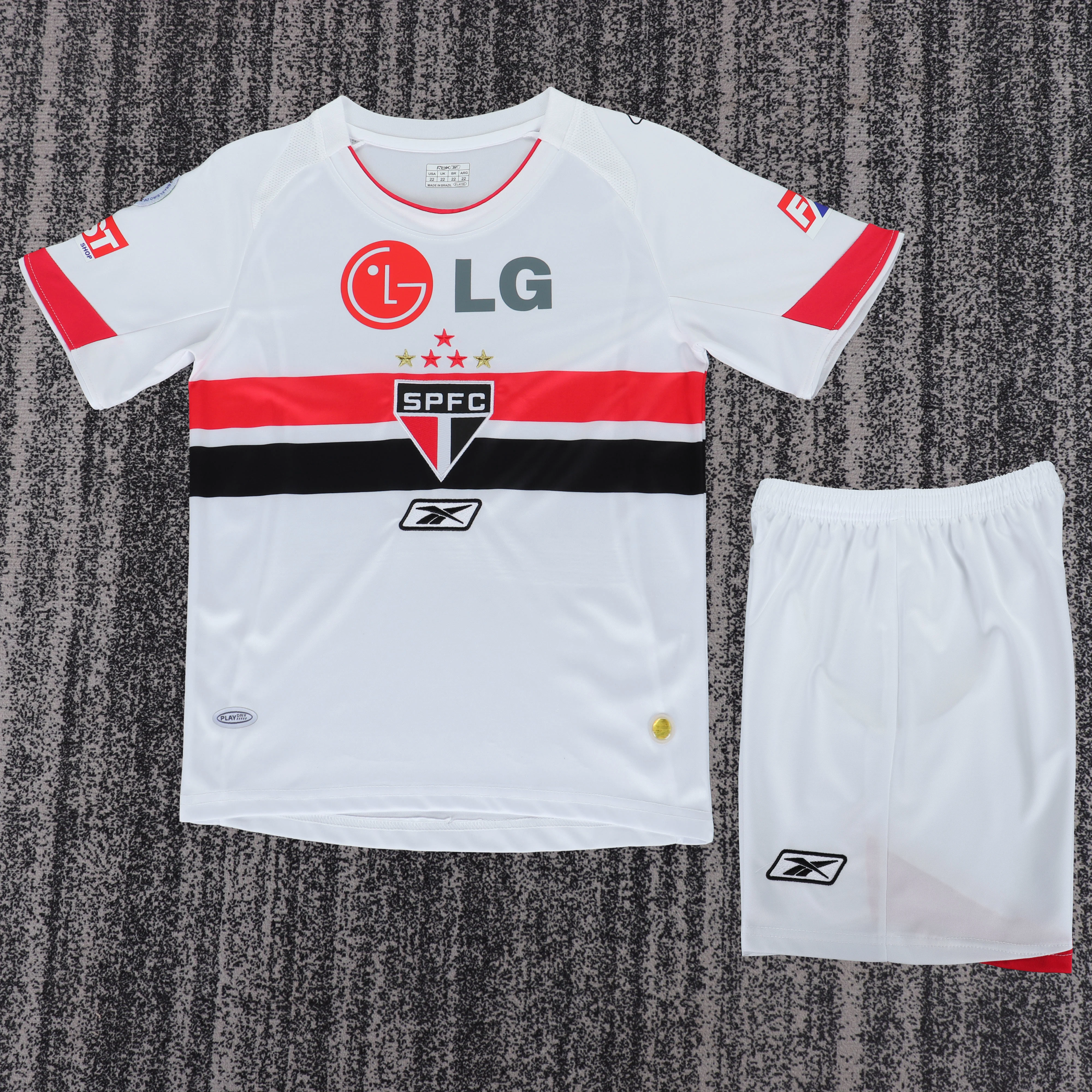 2007-08 São Paulo Home Retro Jersey - Children's view 2