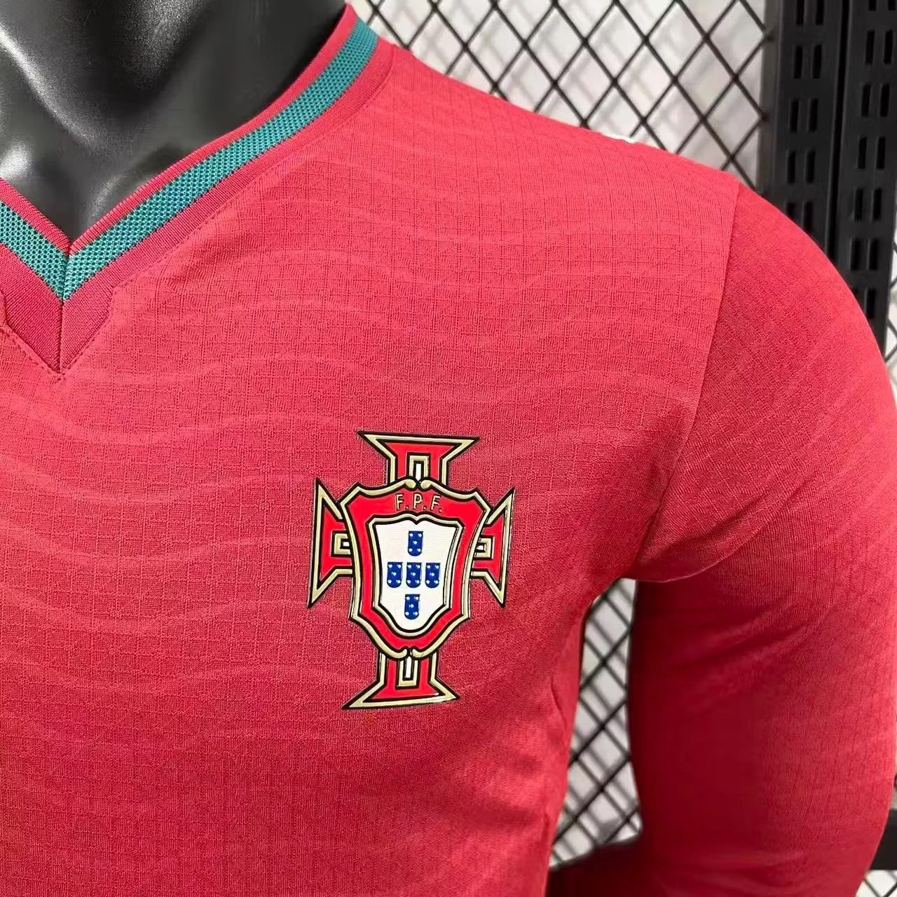 2026 Portugal Home Long-Sleeve Jersey – Player Version view 5