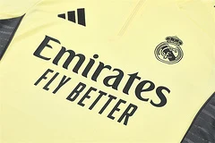 2025-26 Real Madrid Yellow Half-Pull Training Jersey view 11