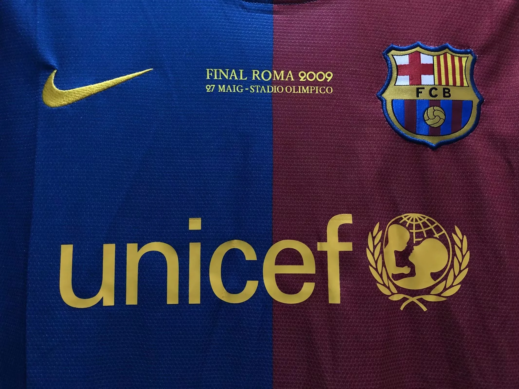 2008-09 Barcelona Home Retro Jersey - Champions League Edition view 7