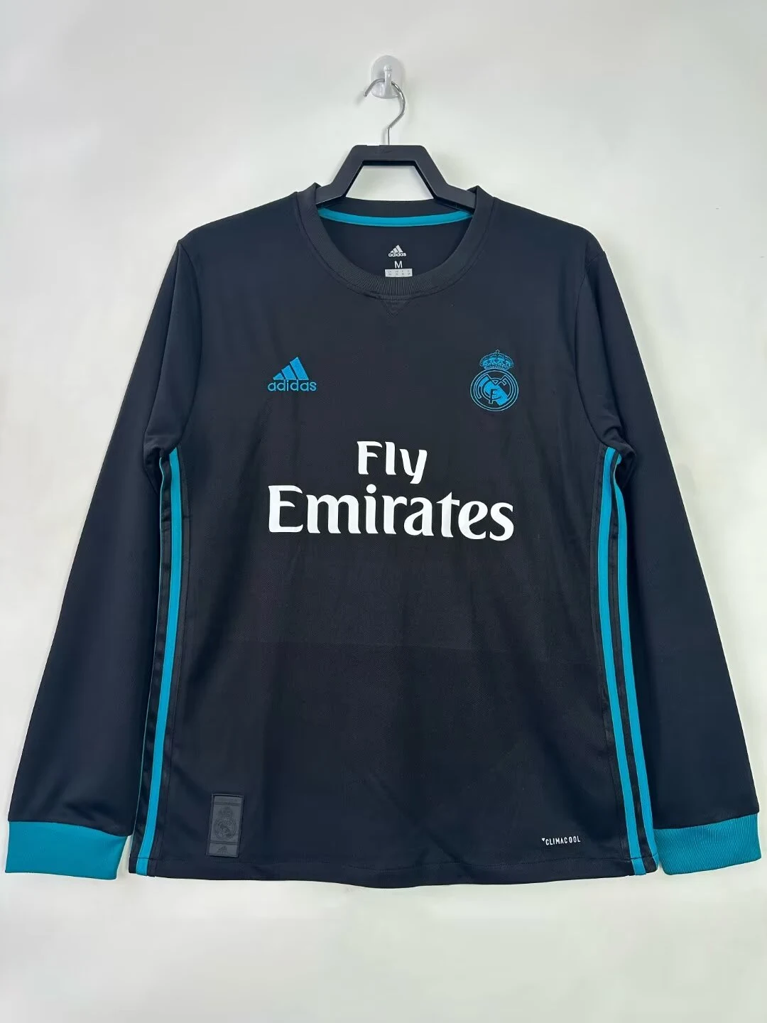 2017-18 Real Madrid Away Long Sleeve Retro Jersey