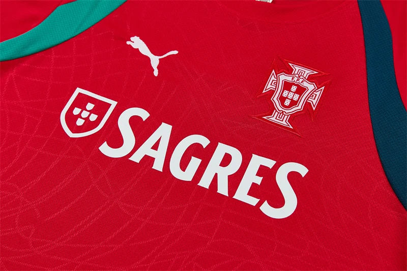 2026-27 Portugal Red Short-Sleeve Training Jersey view 6