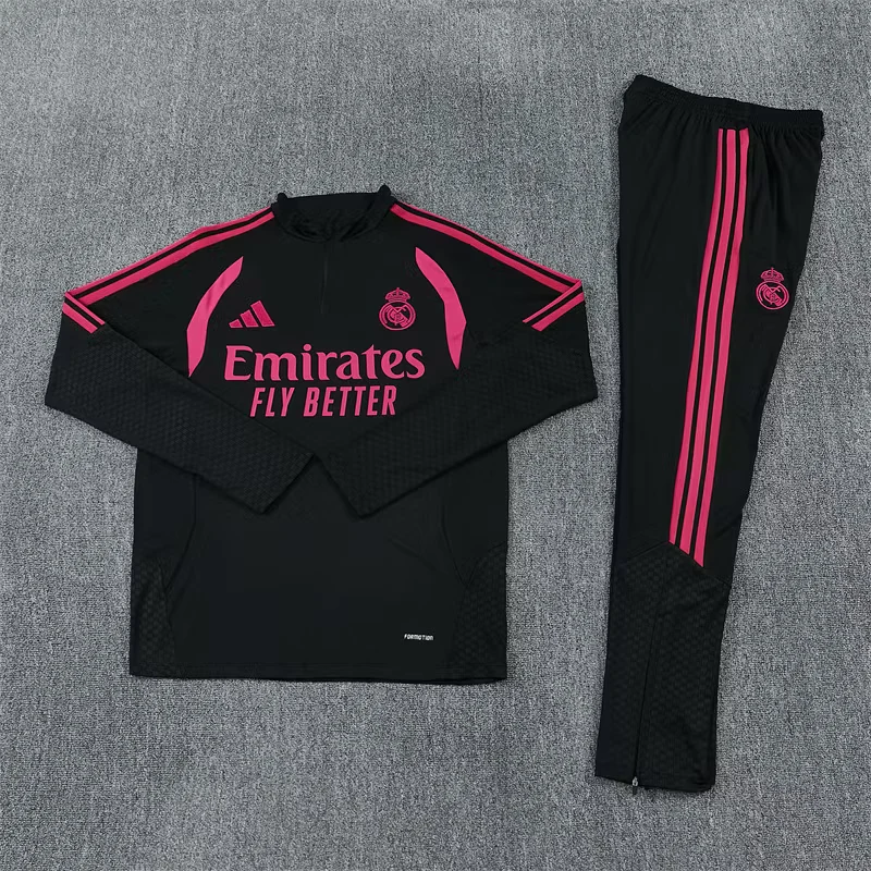 2026-27 Real Madrid Black Half-Zip Training Jersey view 17