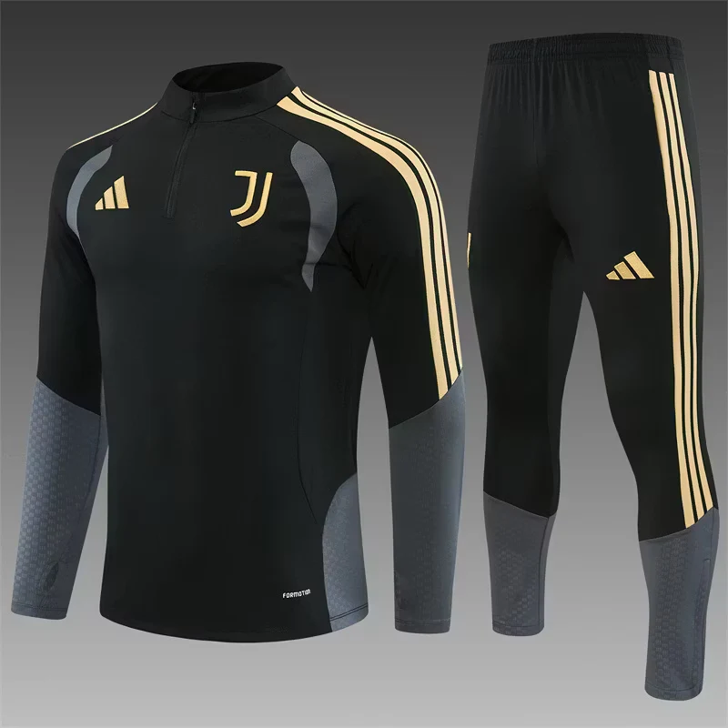 2026-27 Juventus Black Half-Zip Long-Sleeve Training Kit
