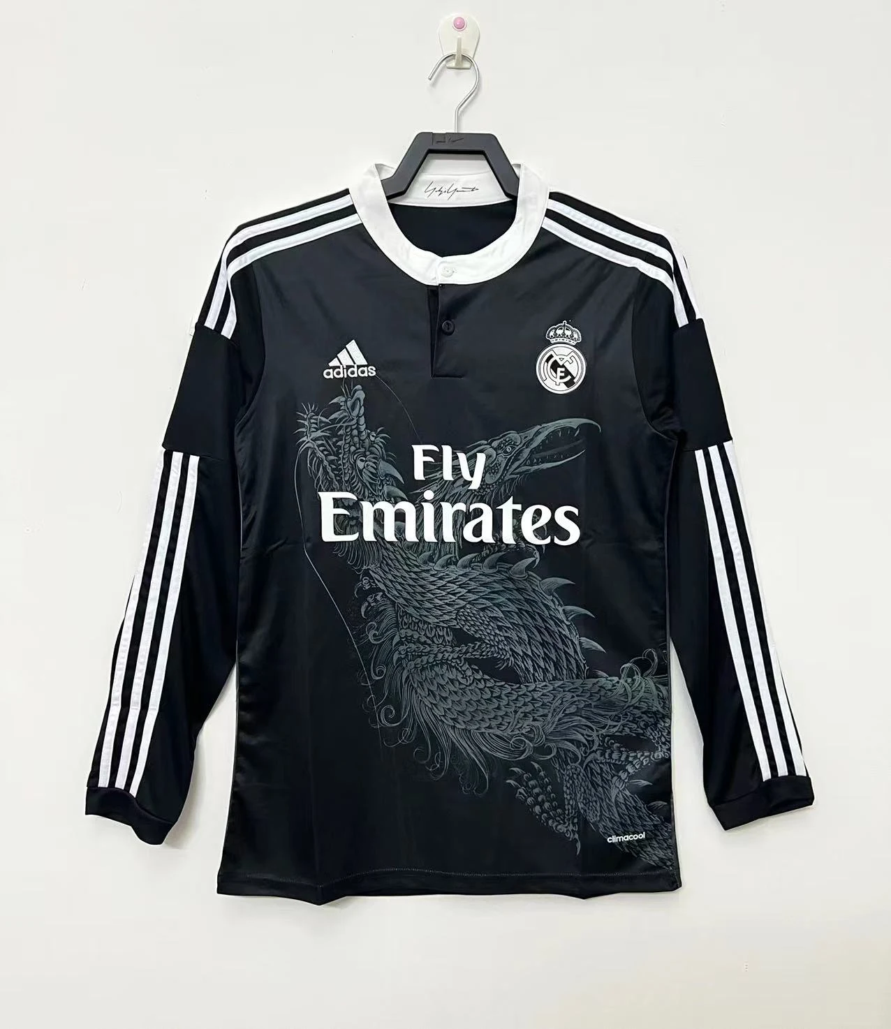 2014-15 Real Madrid Second Away Long Sleeve Retro Jersey
