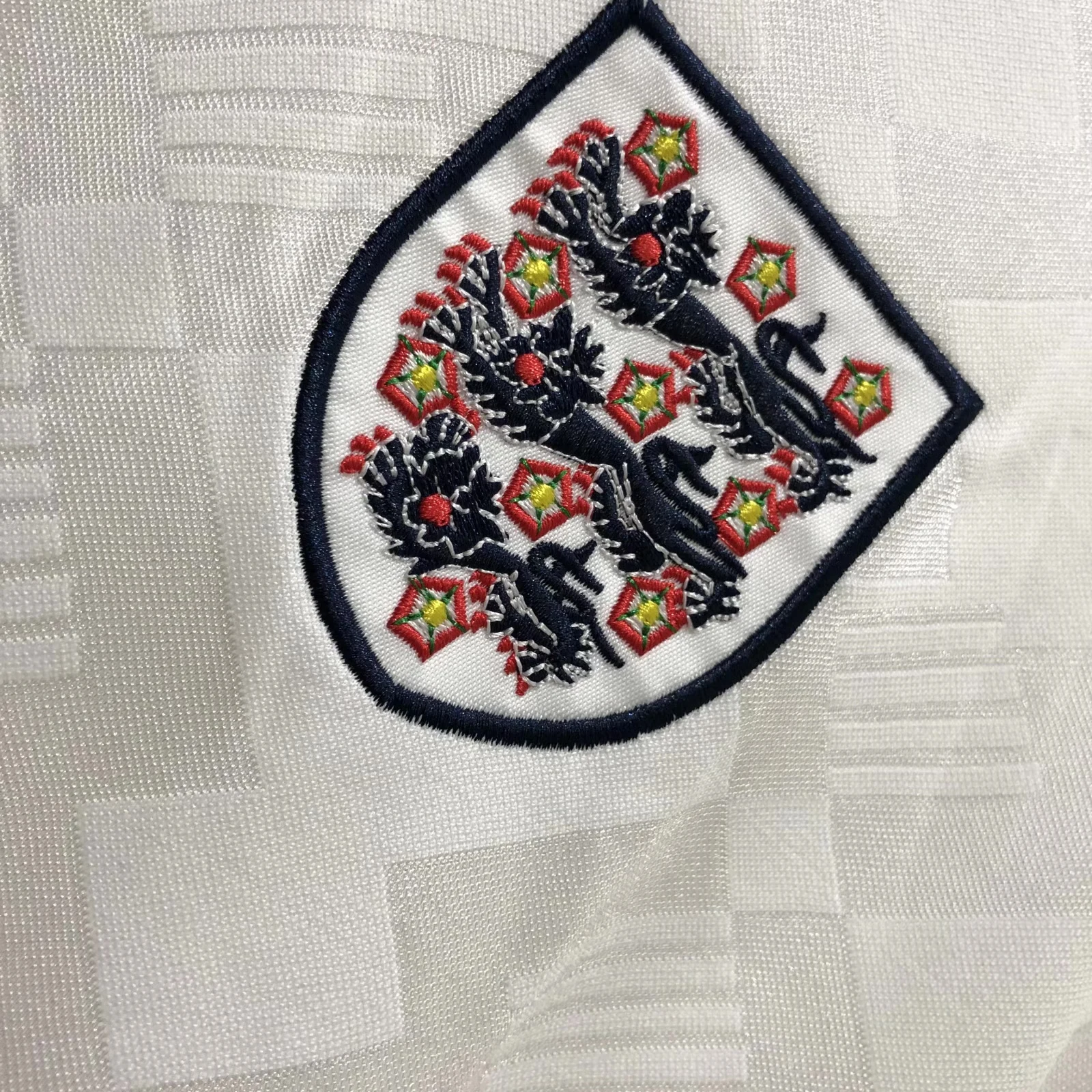 1990 England Home Retro Jersey view 6