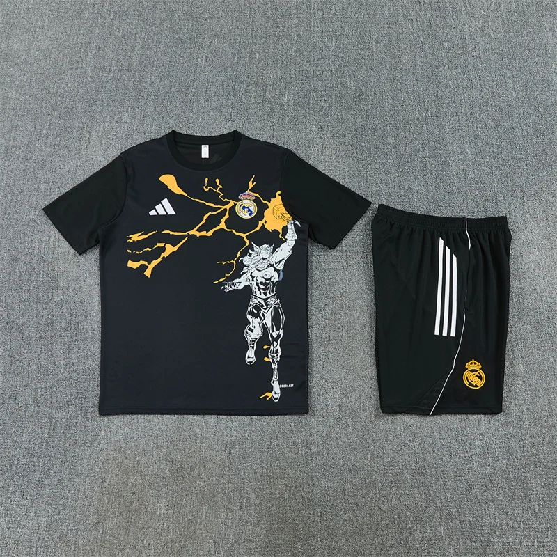 2025-26 Real Madrid Black Short-Sleeve Training Jersey view 12