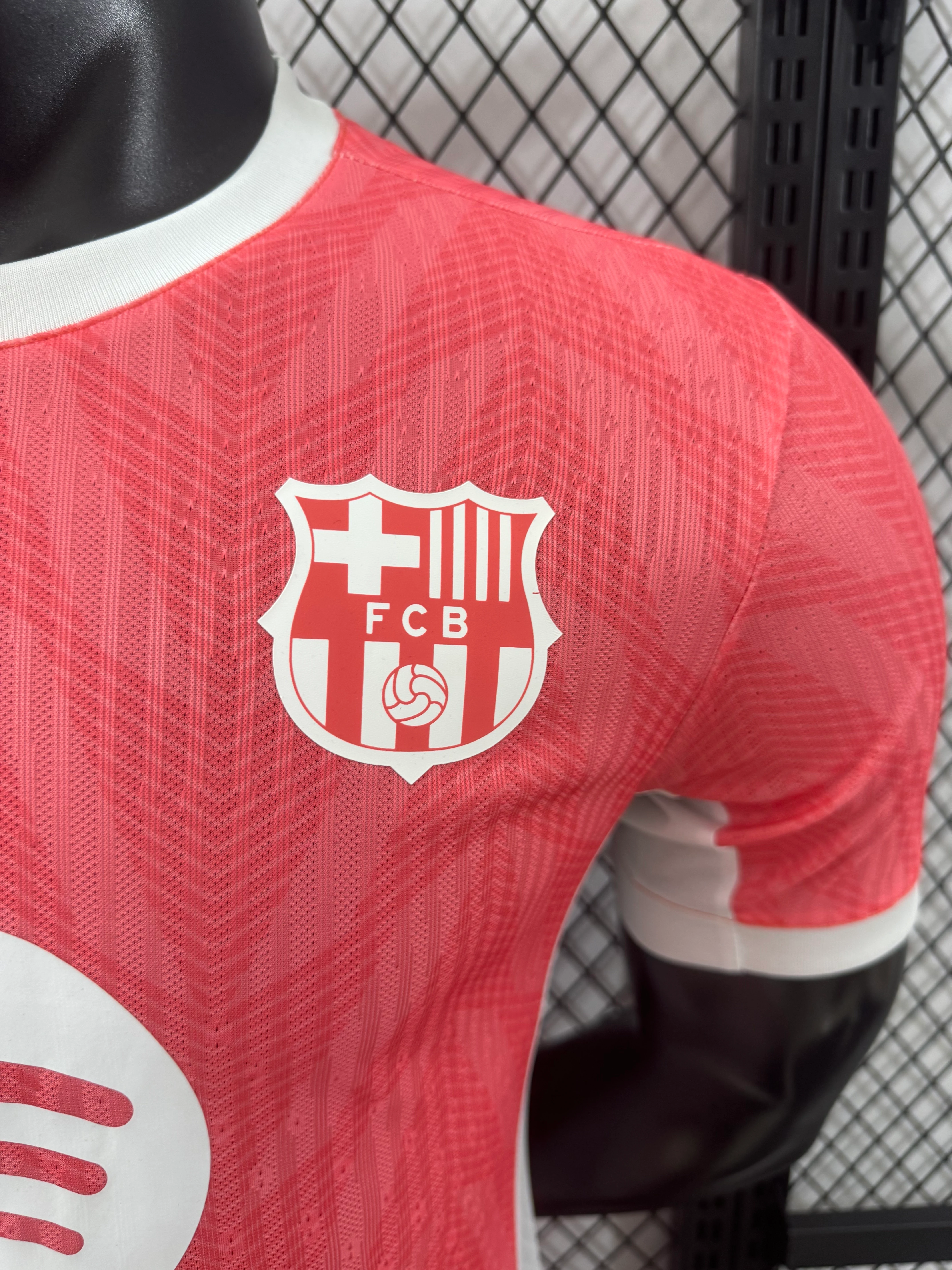 2025-26 Barcelona Special Pink Edition Jersey – Player Version view 5