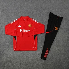 2025-26 Manchester United Red Half-Pull Training Jersey view 21
