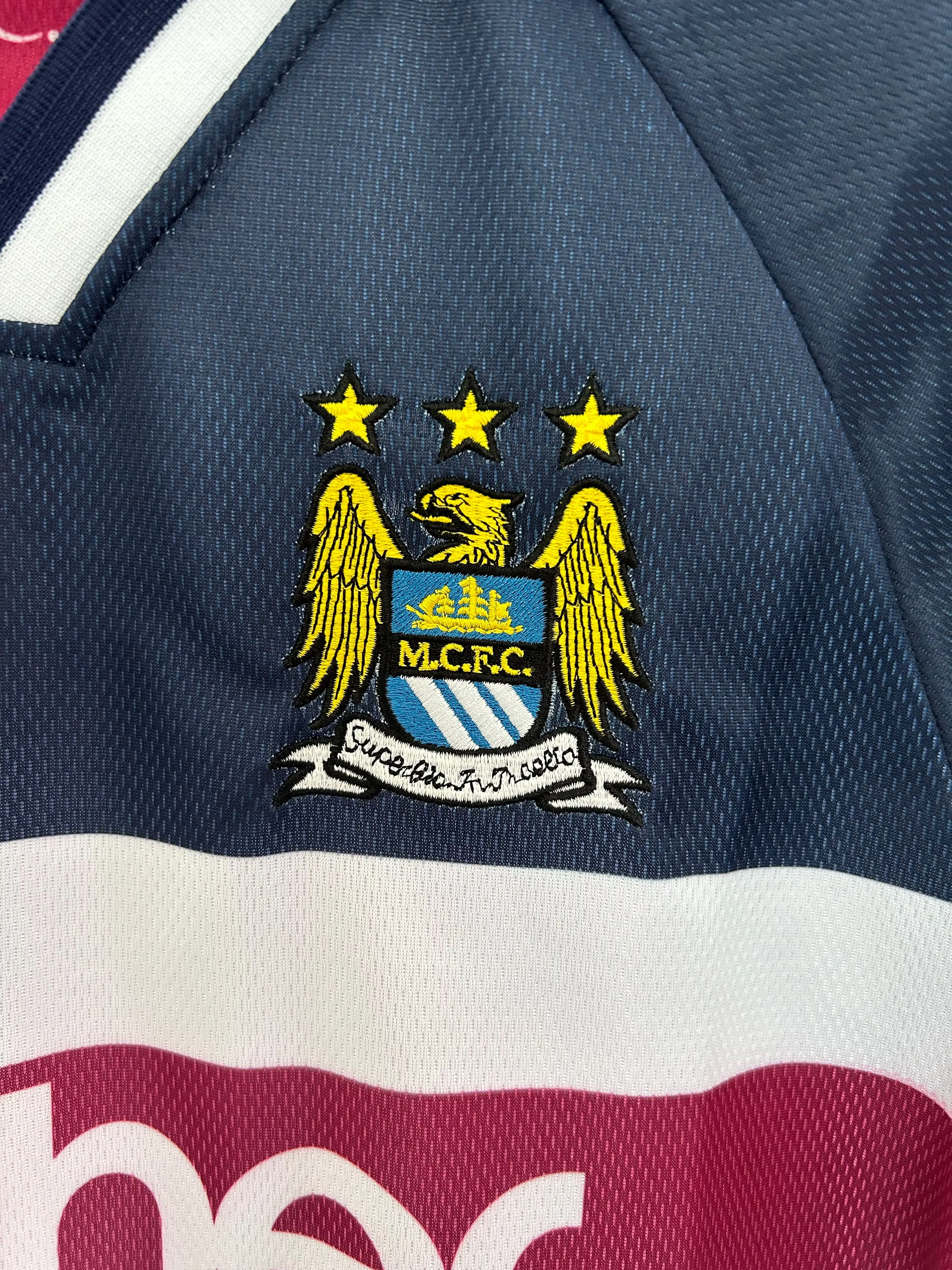 1997-98 Manchester City Away Retro Jersey view 7