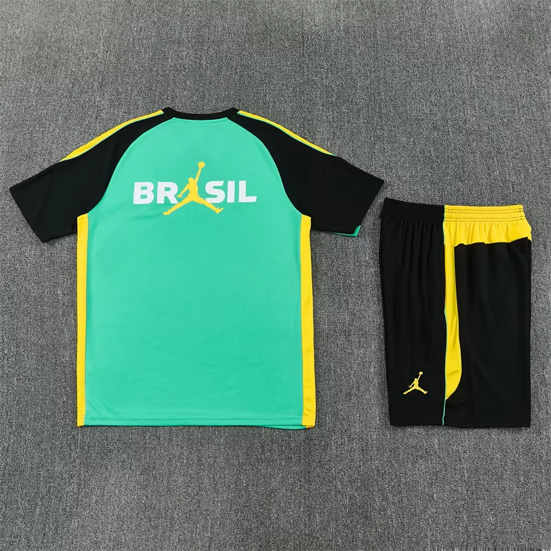 2026-27 Brazil Jordan Light Green Short-Sleeve Training Jersey view 12
