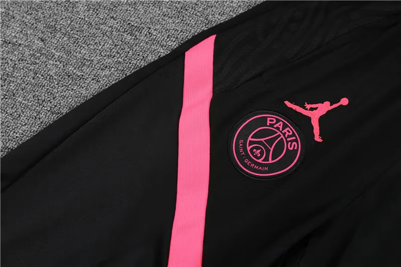 2021 Paris Jordan Pink and White Half-Dress Training Jersey view 7