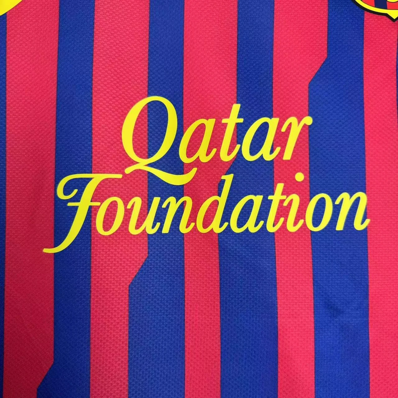 2011-12 Barcelona Home Retro Jersey view 7