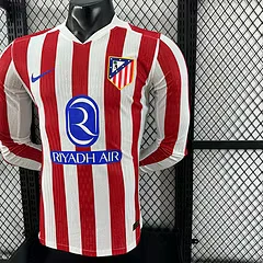 2025-26 Atletico Madrid Home Long Sleeve Shirt - Player Edition view 7