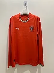 2025-26 Portugal Home Long Sleeve Jersey - Fan Edition view 3