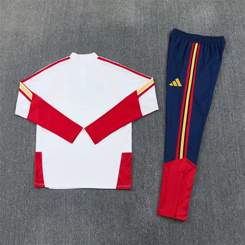 2026-27 Spain White Half-Zip Training Jersey (Two Stars) view 15