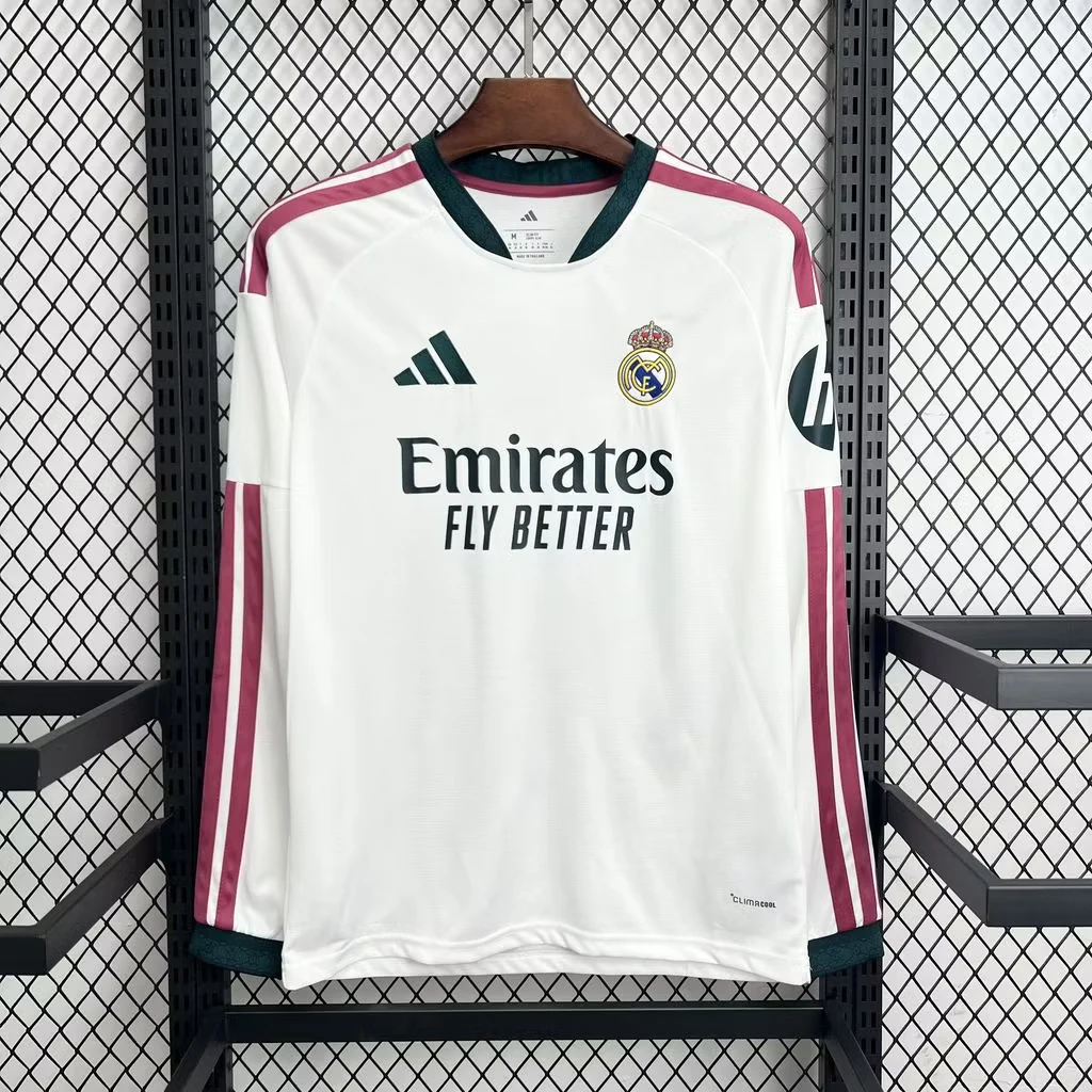 2026-27 Real Madrid Home Long-Sleeve Jersey - Fan Edition