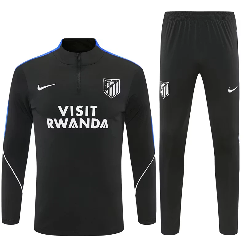 2026-27 Atlético Madrid Black Half-Zip Training Jersey view 14
