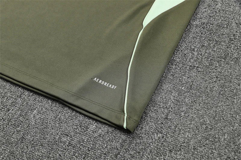 2025-26 Real Madrid Khaki Half-Zip Training Jersey view 12
