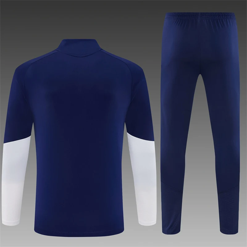 2026-27 Real Madrid Royal Blue Half-Zip Training Jersey view 2