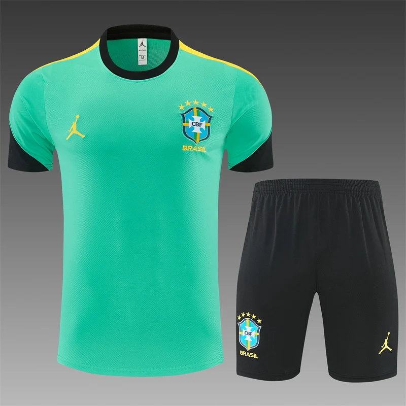 2026-27 Brazil Jordan Light Green Short-Sleeve Training Jersey view 13