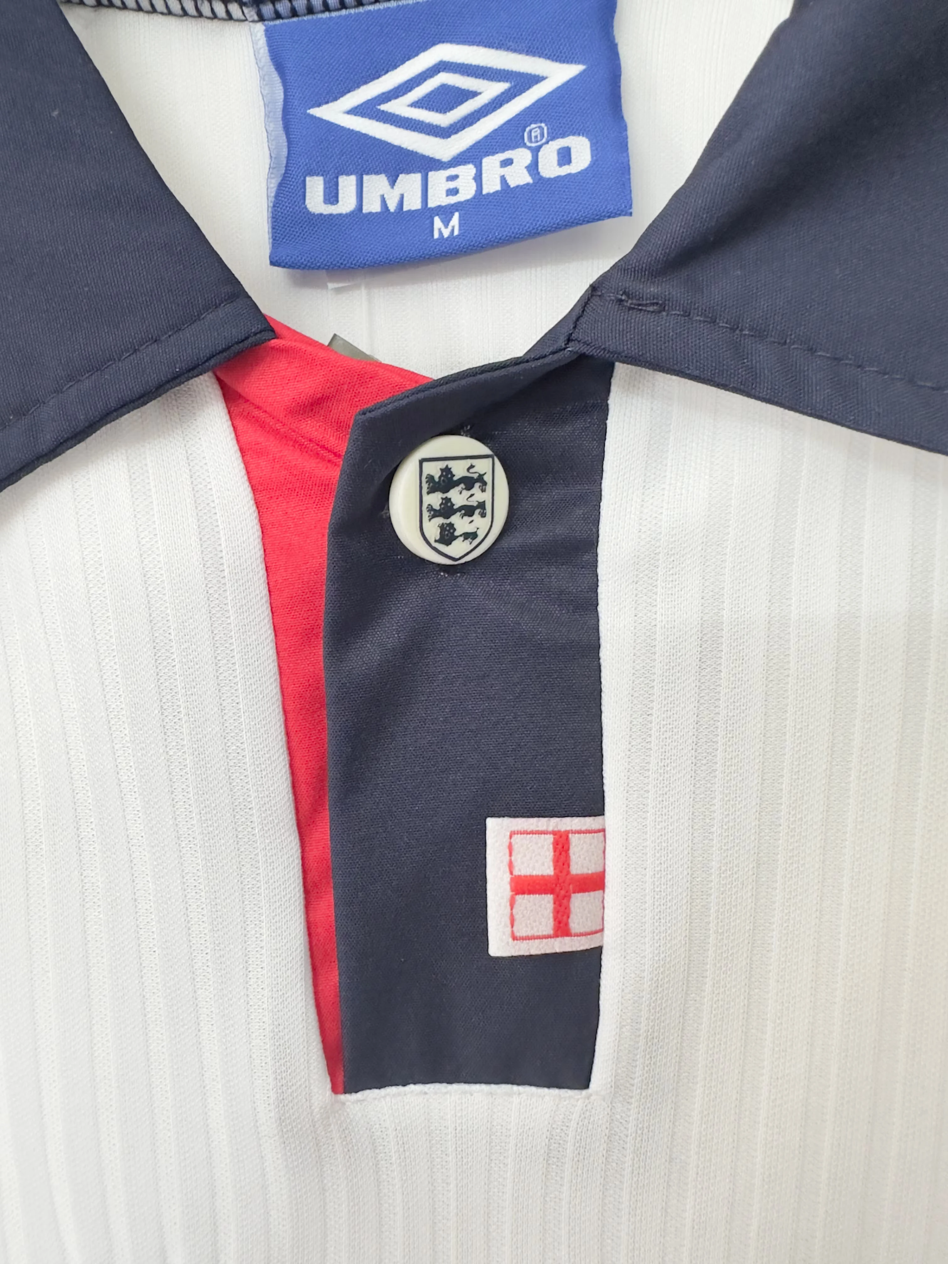 1998 England Home Retro Jersey view 9