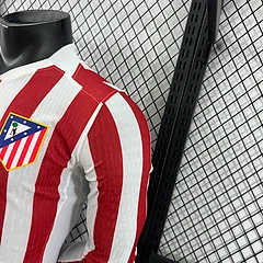2025-26 Atletico Madrid Home Long Sleeve Shirt - Player Edition view 9