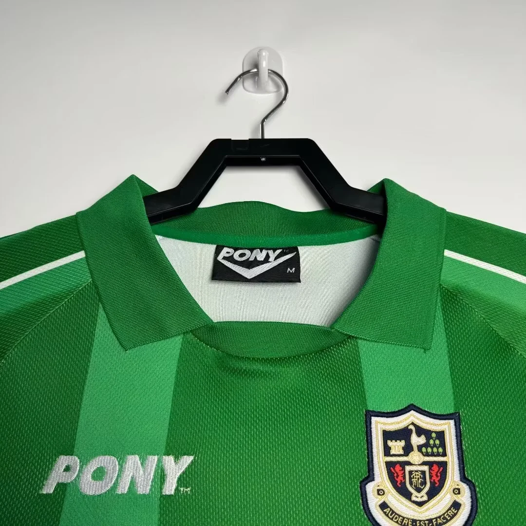 1997-99 Tottenham Hotspur Green Goalkeeper Long Sleeve Retro Shirt view 7