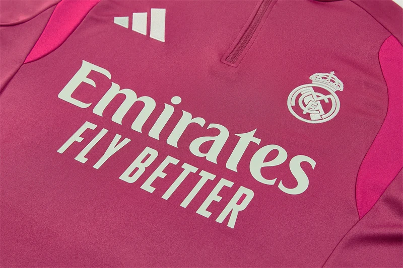 2026-27 Real Madrid Rose-Colored Half-Zip Training Jersey view 6