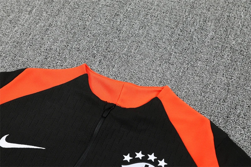 2025-26 Brazil Black Half-Zip Training Jersey view 4
